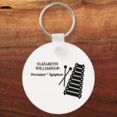 XYLOPHONE Klasse van 2026 Marching Band Sleutelhan Sleutelhanger (Achterkant)