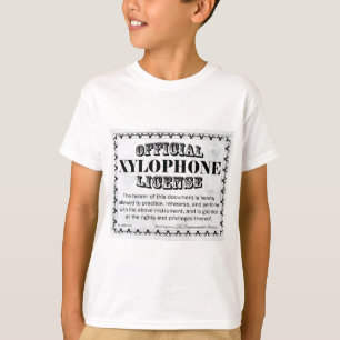 Xylophone-licentie T-shirt