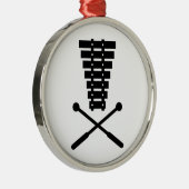 Xylophone Metalen Ornament (Rechts)