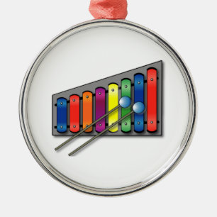 Xylophone Metalen Ornament