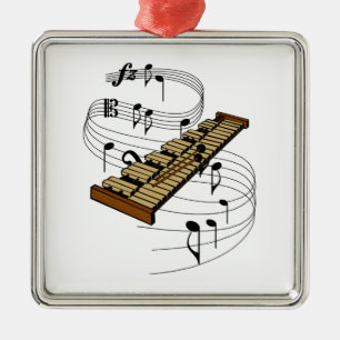 Xylophone Metalen Ornament