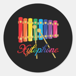 Xylophone Ronde Sticker