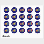Xylophone Ronde Sticker (Vel)