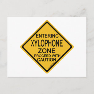Xylophone Zone invoeren Briefkaart
