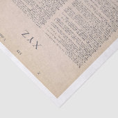  XYZ woordenboek pagina uit het boek Tissuepapier (Detail)