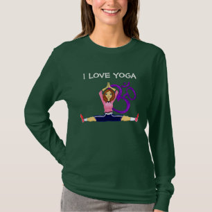 Y0GA GIRL, IK HOOP VAN YOGA T-SHIRT