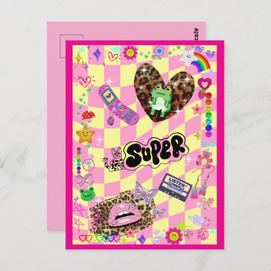 Y2Kかわいい♡ BRIEFKAART (Voorkant / Achterkant)