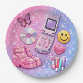 Y2K 2000's Party Plate Papieren Bordje