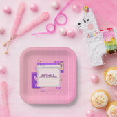 Y2K 2000s Retro Computer Interface Birthday Party Papieren Bordje (Feest)