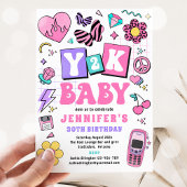 Y2K 90s Disco 30e verjaardagsfeestje Kaart