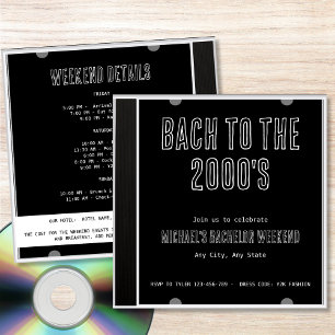Y2K Bach naar het 2000s CD Hoesje Bachelor Weekend Kaart