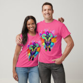 Y2K Bloom: Techwear ontmoet luminescente Natuur T-shirt (Unisex)