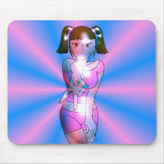 Y2K Cyber Anime Meisje Roze Steruitbarsting Muisma Muismat