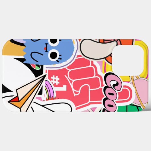 Y2K esthetische koele Stickers Case-Mate iPhone Case (Achterkant (horizontaal))