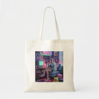Y2K Gamer Girl Vibes – Retro Tech & Neon Kamer Est Tote Bag