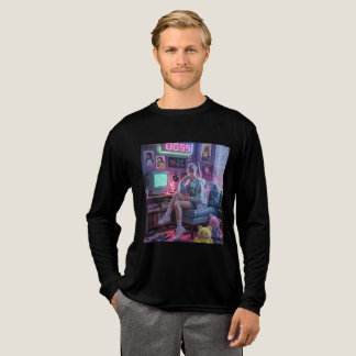 Y2K Gamer Girl Vibes – Retro Tech & Neon Room Aest Tri-Blend Shirt