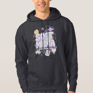 Y2K Holografisch Zachte Mama Retro Gamer Esthetisc Hoodie