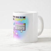 Y2K Klik hier Retro Desktop Esthetisch T-shirt Extra Grote Beker (Voorkant rechts)