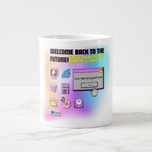 Y2K Klik hier Retro Desktop Esthetisch T-shirt Extra Grote Beker