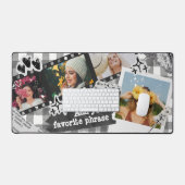 Y2K Retro Personalized Photo Collage in Black (Clavier et souris)