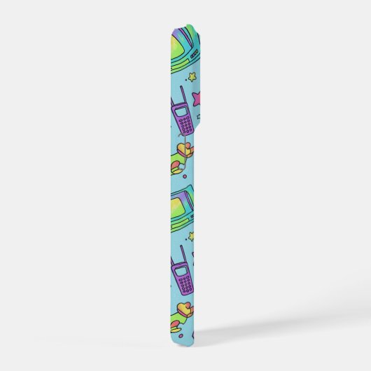Y2K Retro Tech Aesthetic Pattern Phone Case (Côté droit)