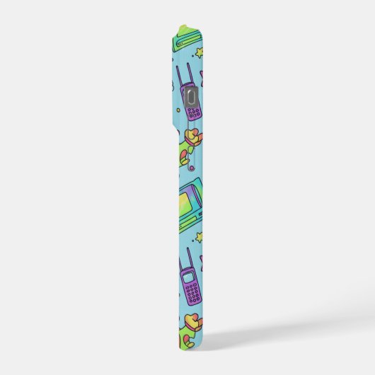 Y2K Retro Tech Aesthetic Pattern Phone Case (Côté gauche)