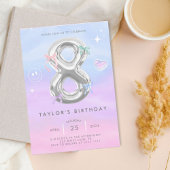 Y2K Schattigee 8-jarige uitnodiging