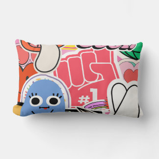 Y2K-Stickers koelen heldere esthetiek Kussen