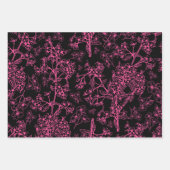 Y2K warm roze en zwart  modern Inpakpapier Vel (Voorkant)
