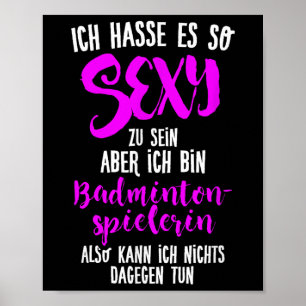Y Badmintonspeler, Shuttle Badminton Poster