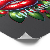 Y Christmas Mistletoe Lips - Naughty Holiday Tee W Poster (Hoek)