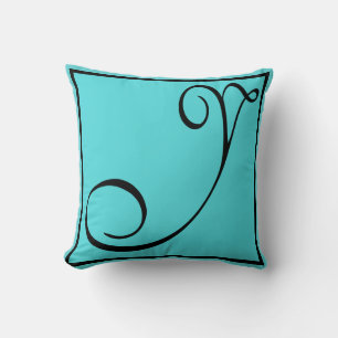 Y COUSSIN - La lettre Y sur fond aqua