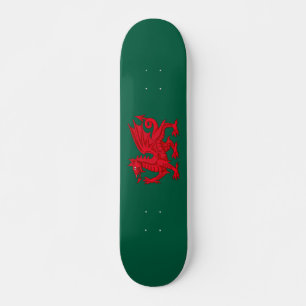 Y Ddraig Goch - Rode Draak Skateboard