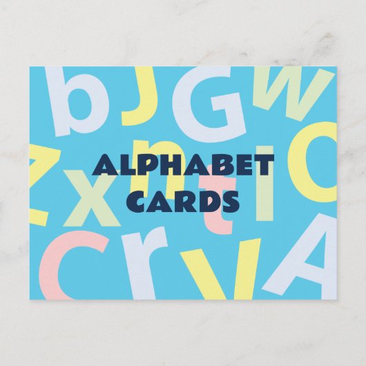 Y est pour le yaourt - Carte Flash Alphabet (Dos)