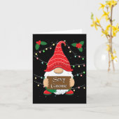 Y Gnome Matching Familie Kerst Pyjama X-mas Ho Kaart (Gele Bloem)