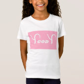 "Y God Y" roze T-shirt ontwerp (Voorkant)