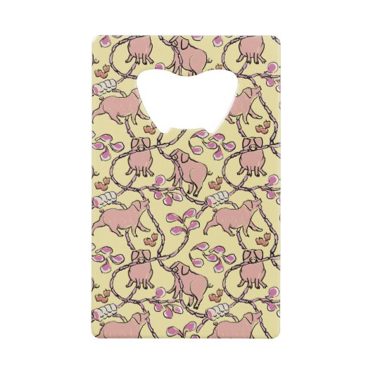 Y Hilarisch patroon Chinees Vietnamese varkensjaar Kredietkaart Flessenopener (Voorkant)