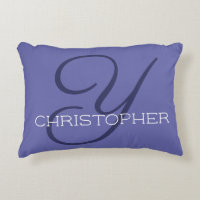Y Initiaal Calligrafie Naam Trendy Zeer Peri Blauw