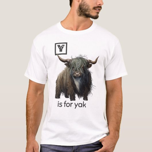 Y is voor Yak T-Shirt (Voorkant)