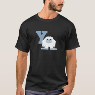 Y is voor Yeti Cute Cartoon Yeti Monster T-shirt