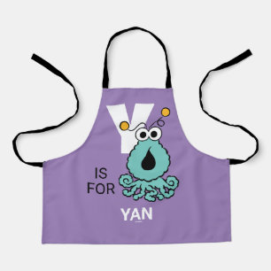 Y is voor Yip-Yips Jouw namen toevoegen Schort