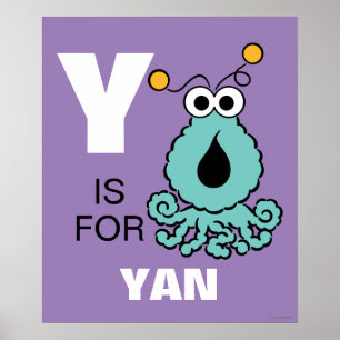 Y is voor Yip-Yips Voeg je naam toe Poster