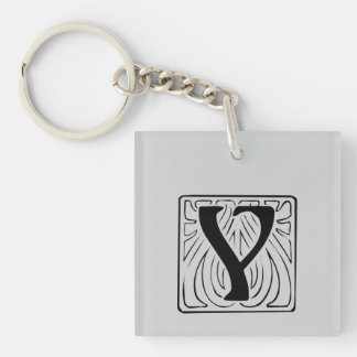 Y Monogramm schwarz Sleutelhanger