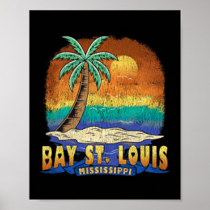 Y St. Louis Mississippi Antieke Souvenir met Kladd Poster