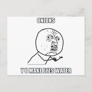 Y U maakt kleurstof water Briefkaart