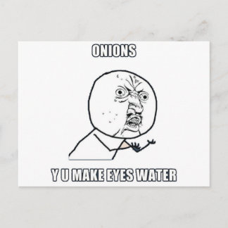 Y U maakt kleurstof water Briefkaart