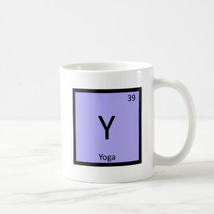 Y - Yoga Sport Chemie Periodiek Systeem Symbool Koffiemok