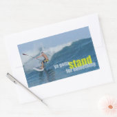 Ya moet opstaan voor iets dat SUP is Rechthoekige Sticker (Envelop)