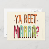 Ya Reet Carte Postale (Devant / Derrière)