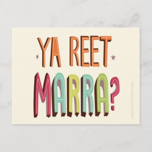 Ya Reet Marra Post Kaart